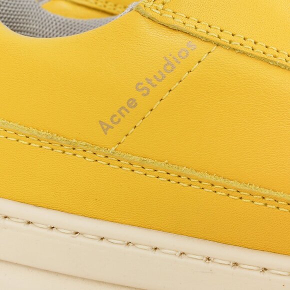 Acne Studios Perey Yellow Leather Low Top Lace Sneaker - Picture 9 of 12